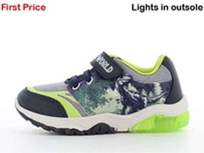 Jurassic World Blinkende Sneaker, Navy/Light Green