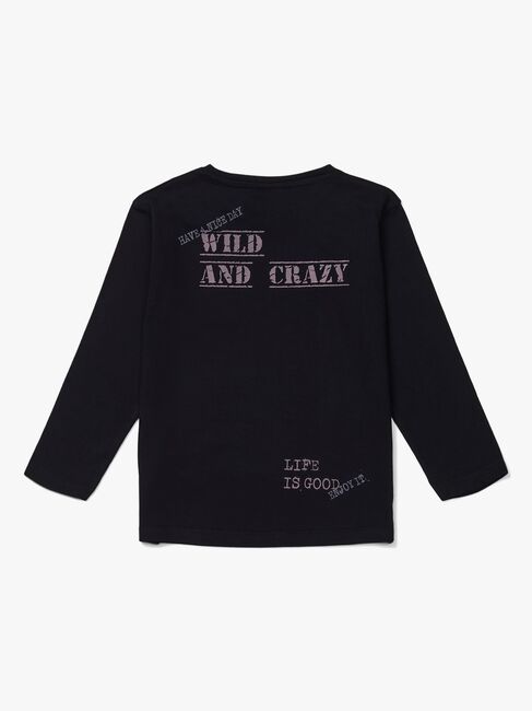 Luca & Lola Piero Langermet T-Skjorte, Black