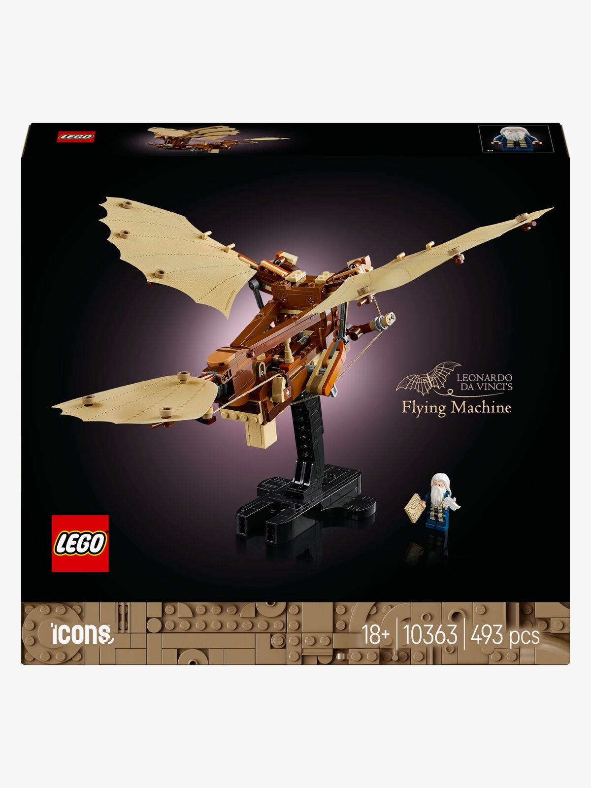 LEGO Icons 10363 Leonardo da Vincis flymaskin