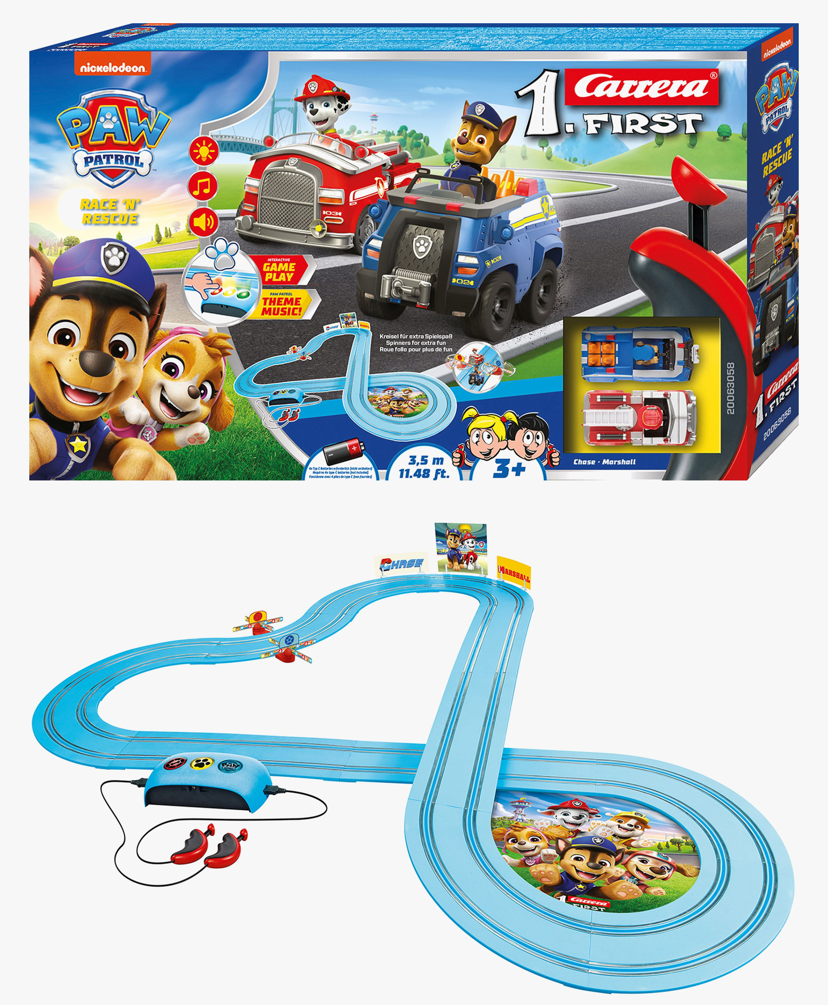 Carrera Paw Patrol Race 'N' Rescue Racerbane - Bilbaner - Plast,Metall