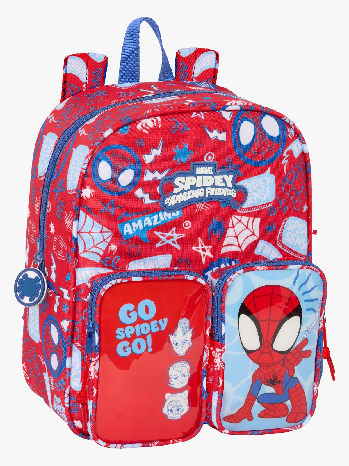 Spidey and His Amazing Friends Mini Ryggsekk 6L, Rød/lyseblå