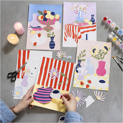 Creativ Company Hobbysett DIY Fargelegging Collage