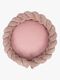 MeowBaby Aesthetic Babynest med Flettet Beskyttelse & Leketeppe, Powder Pink
