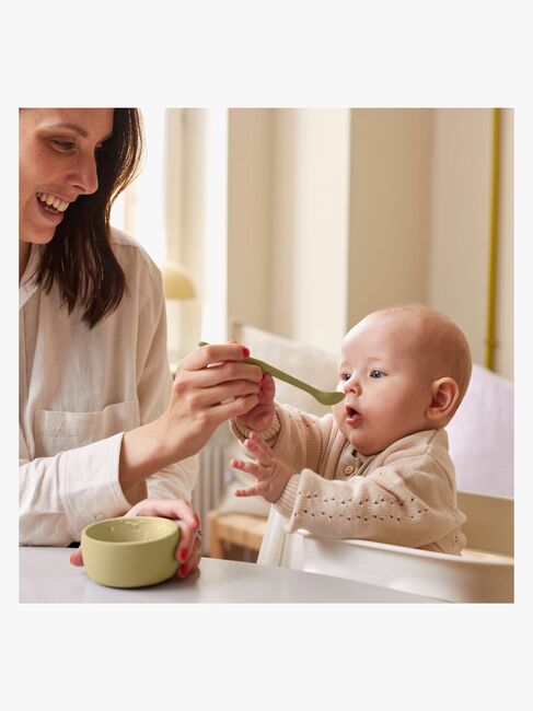 Everyday Baby Skje Silikon 2-Pakk, Gul