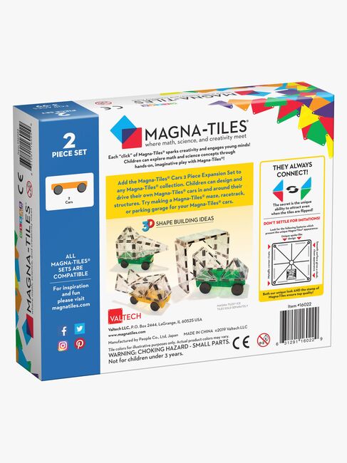 MAGNA-TILES Biler Byggesett 2 Deler