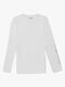 Hyperfied Jersey Logo Long Sleeve Top, Snow White
