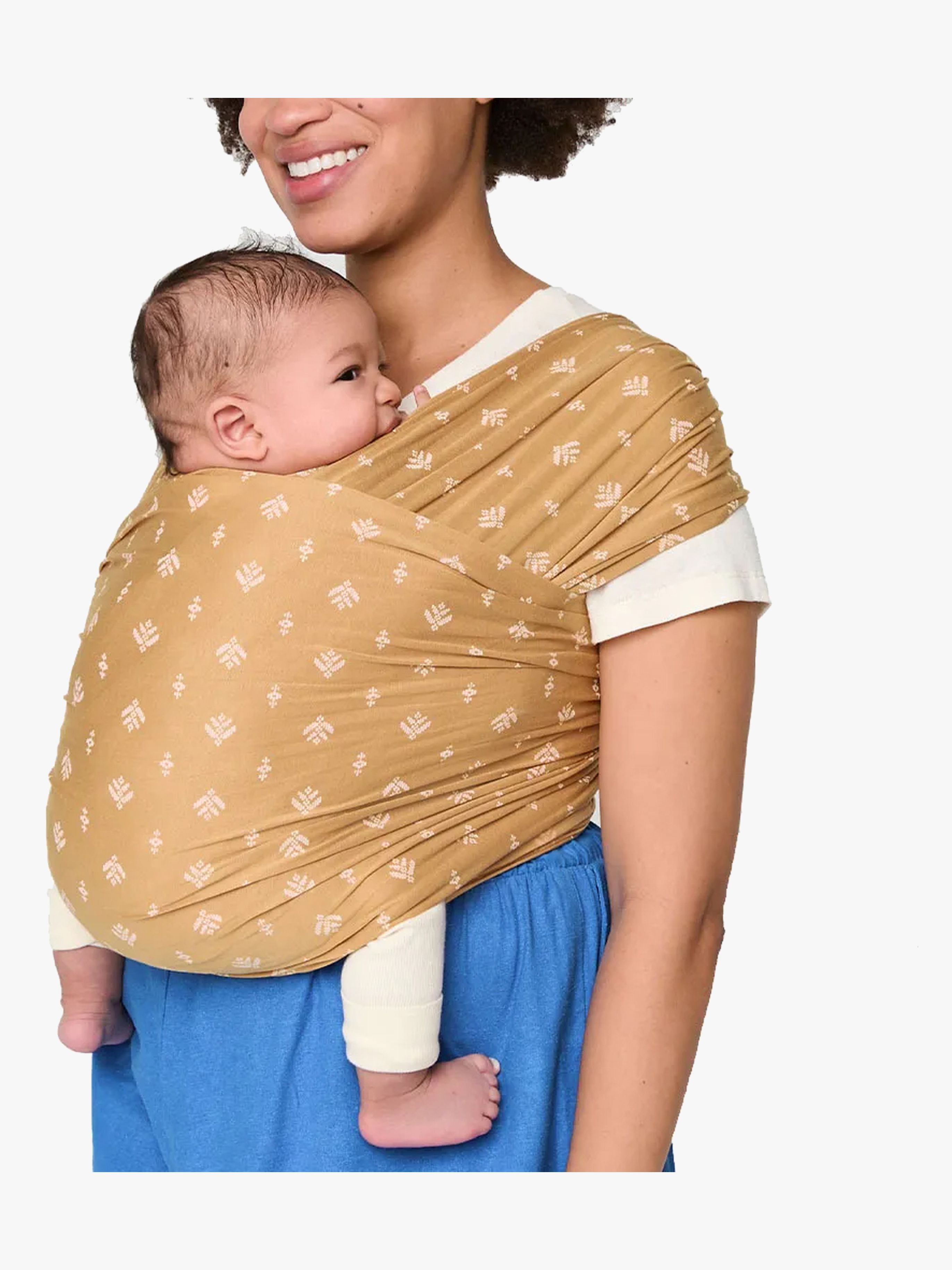 Ergobaby Aura Wrap Knit Bæresjal, Camel Harvest - Bæresjal - Lyocell