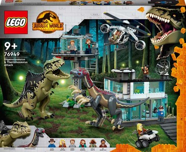 LEGO Jurassic World 76949 Giganotosaurus Og Therizinosaurus Angriper