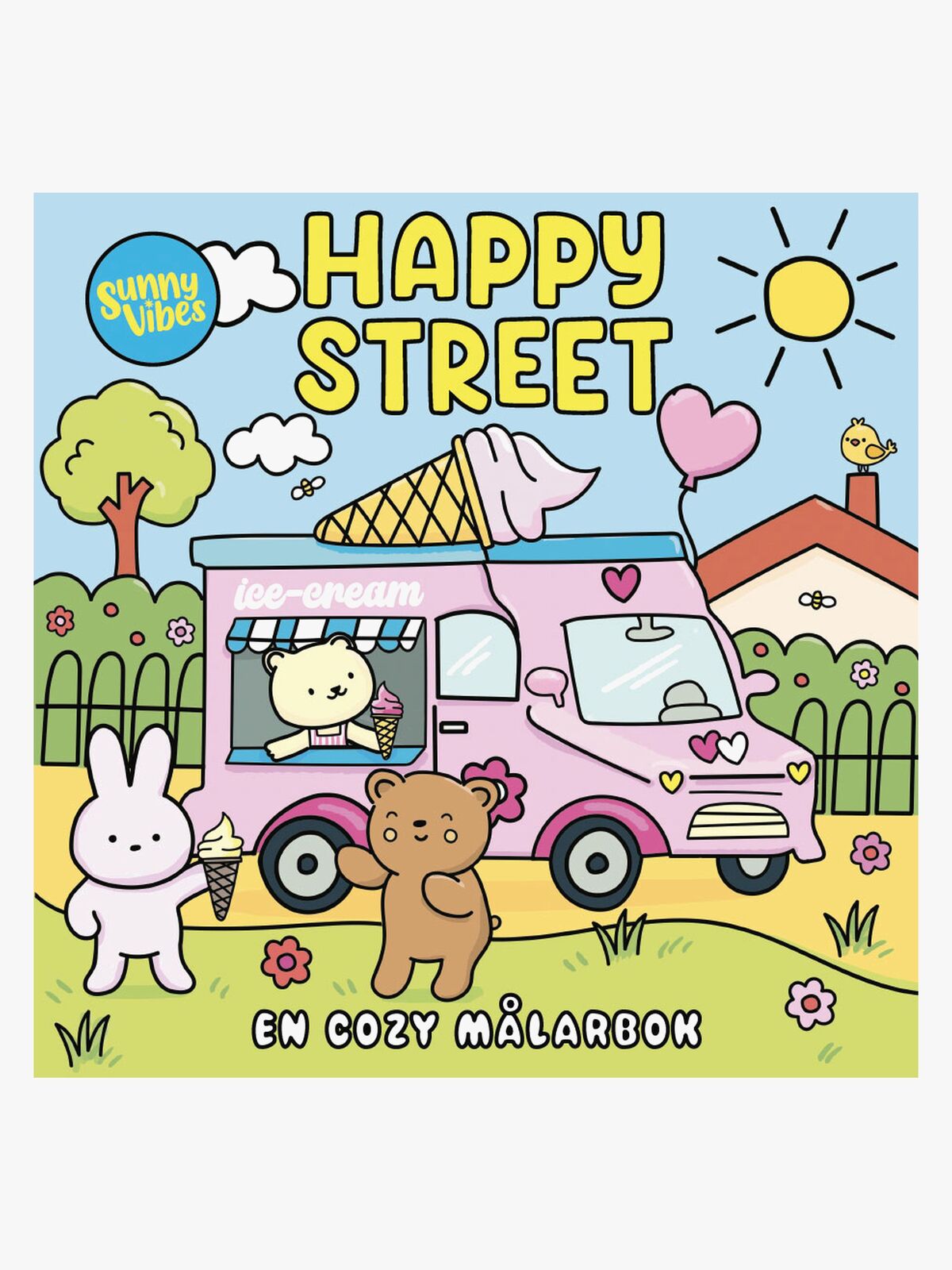 Tukan Förlag Cozy Happy Street Fargeleggingsbok