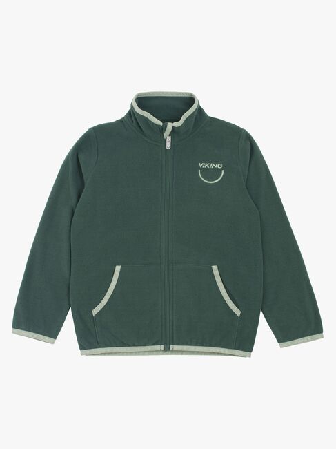 Viking Playtime Fleecejakke, Mørkegrønn/Grønn