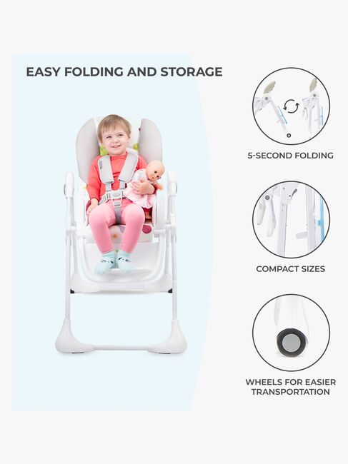 Kinderkraft Høy Stol YUMMY, Multi