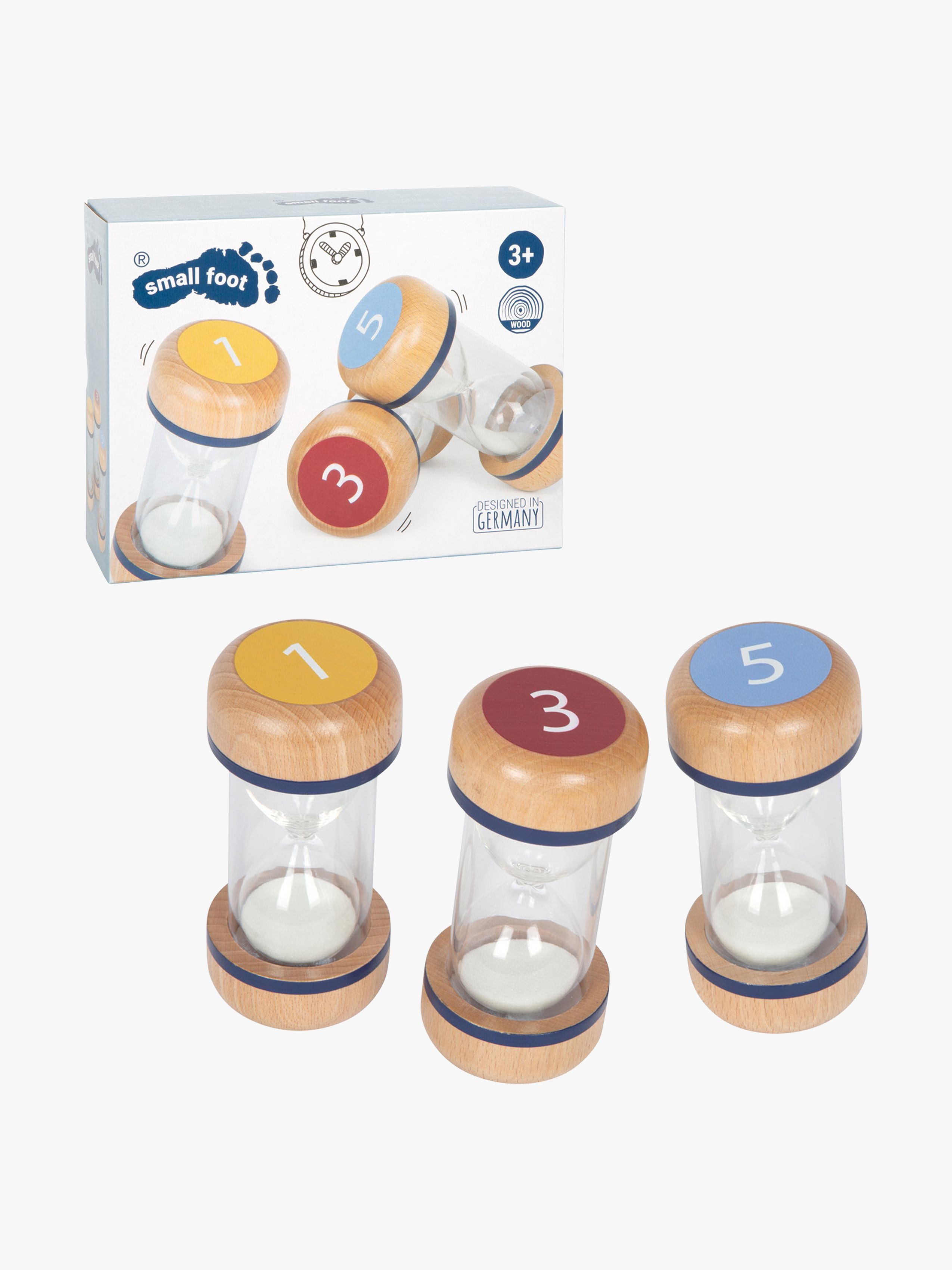 Small Foot Timeglass 1, 3 & 5 Minutter - Kompensatoriske hjelpemidler - Tre