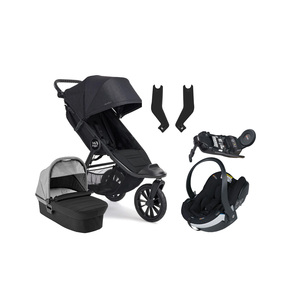 Baby Jogger City Elite 2 Duovogn inkl. BeSafe iZi Go Modular X2 & Base, Opulent Black/Barré