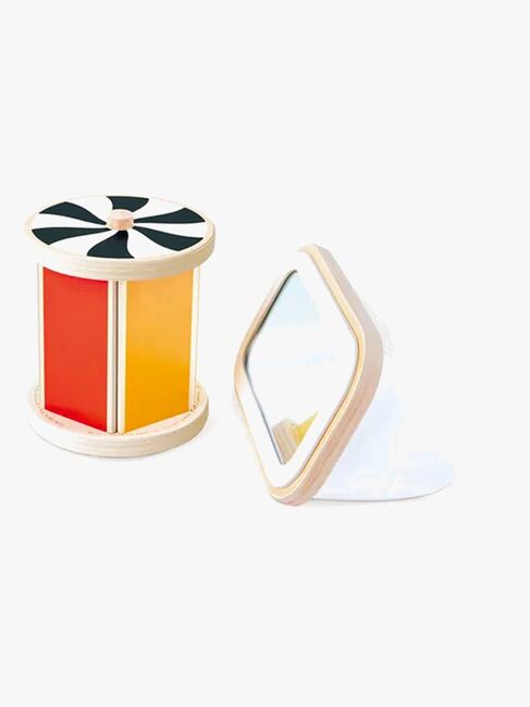 Hape Aktivitetsleke Snurrende Tromme med Speil