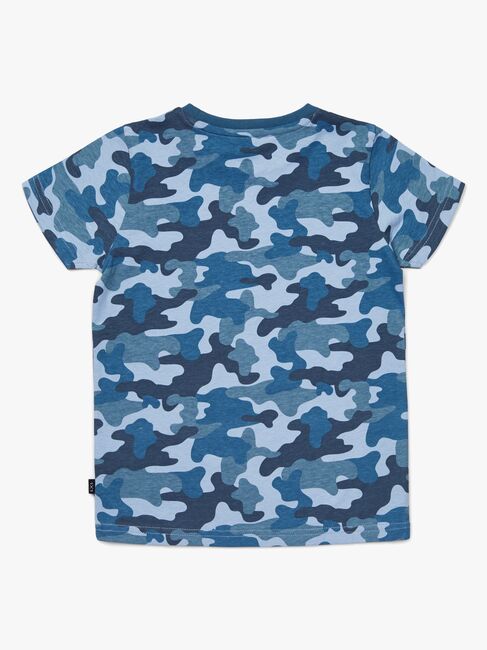 Luca & Lola San Marino T-Shirt 2-pack, Blue Camouflage/White