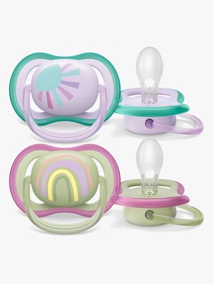 Philips Avent Ultra Air Deco Smokk 2-Pack 0-6m, Grønn/Lilla