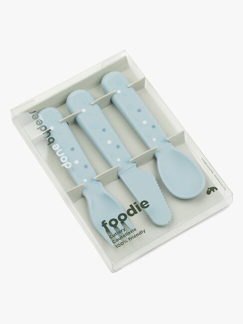 Done By Deer Foodie Bestikk Happy Dots, Blå