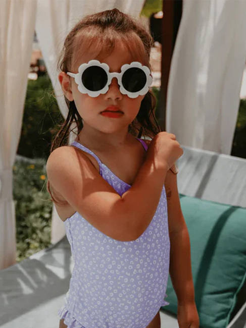 Swim Essentials Badedrakt, Lilla Leopard