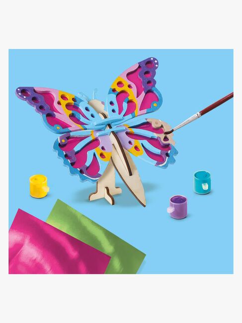 SES Creative Hobbysett Dekorer Sommerfugler Av Tre