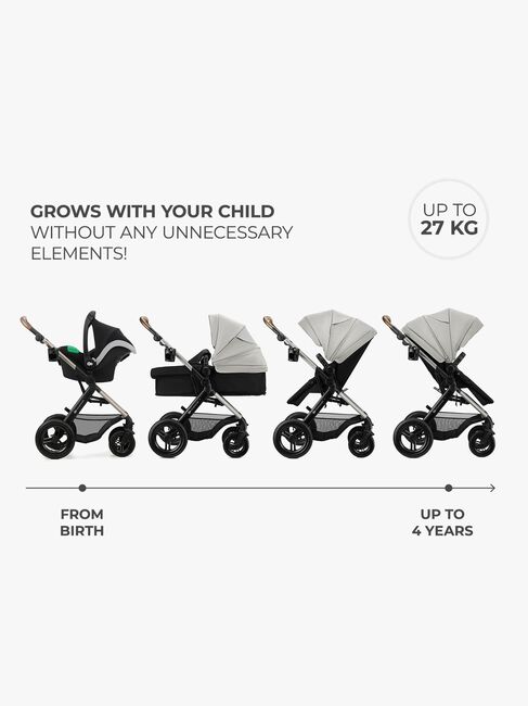 Kinderkraft MOOV 2 XL Air Kombivogn, Moonlight Grey