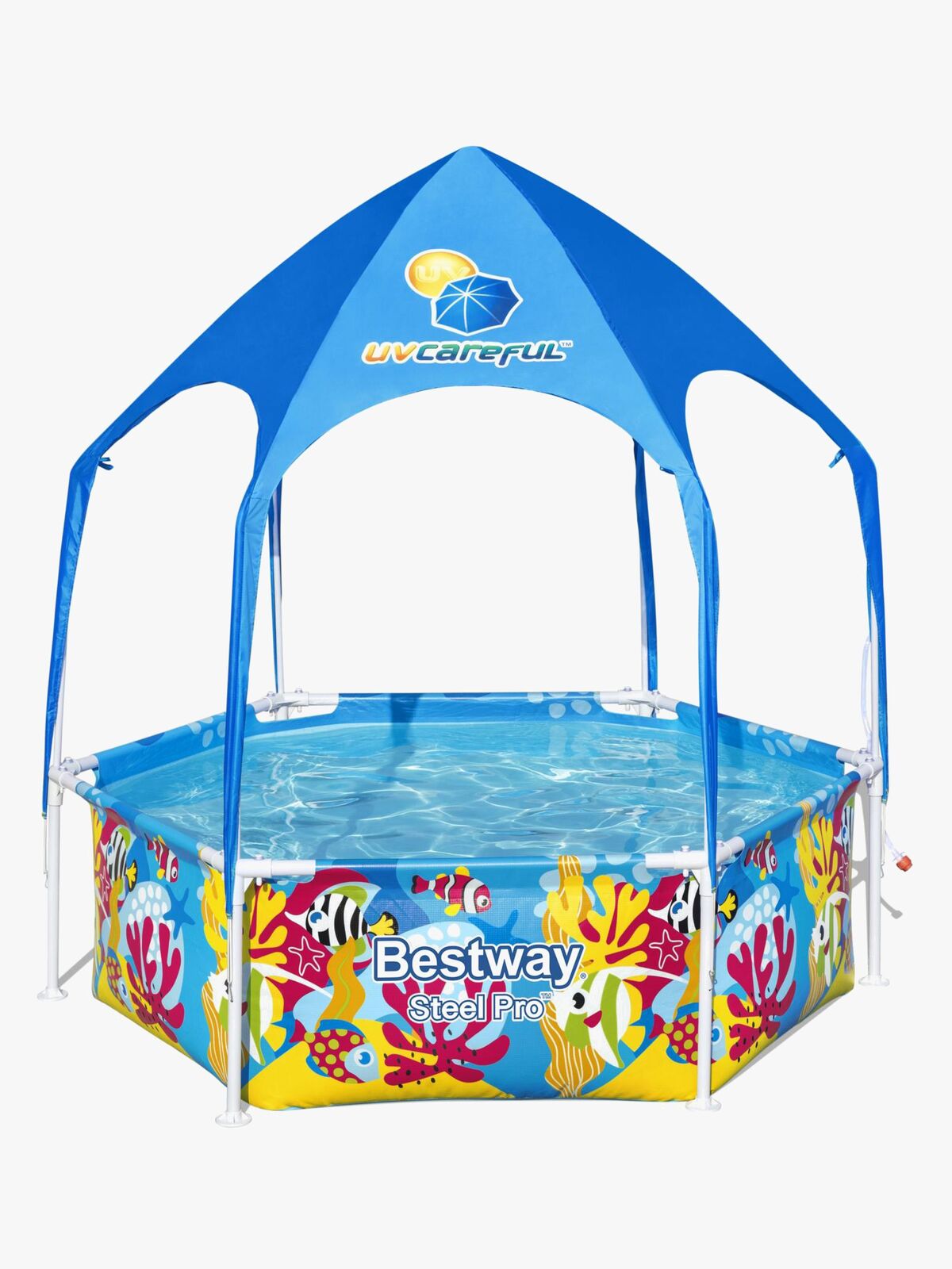 Bestway Steel Pro Barnebasseng Splash-in-Shade Play