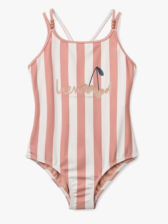 LIEWOOD Suna Badedrakt, Coral blush/creme de la creme stripe