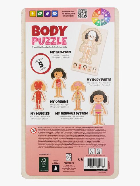 Barbo Toys Kroppspuslespill, Rosa