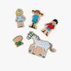 Pippi Langstrømpe Trefigurer 5-pakning