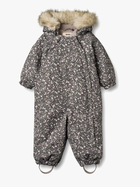 Wheat Nickie Babydress, Black Sea Open Flowers