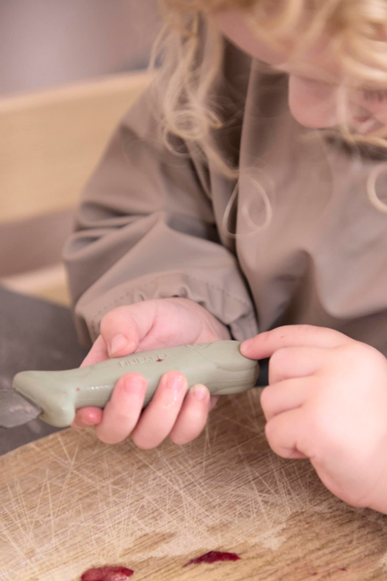 FILIBABBA Knivsett for Barn 2-Pakk, Powder Blue/Green