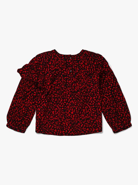 Luca & Lola Marietta Bluse, Red Leopard