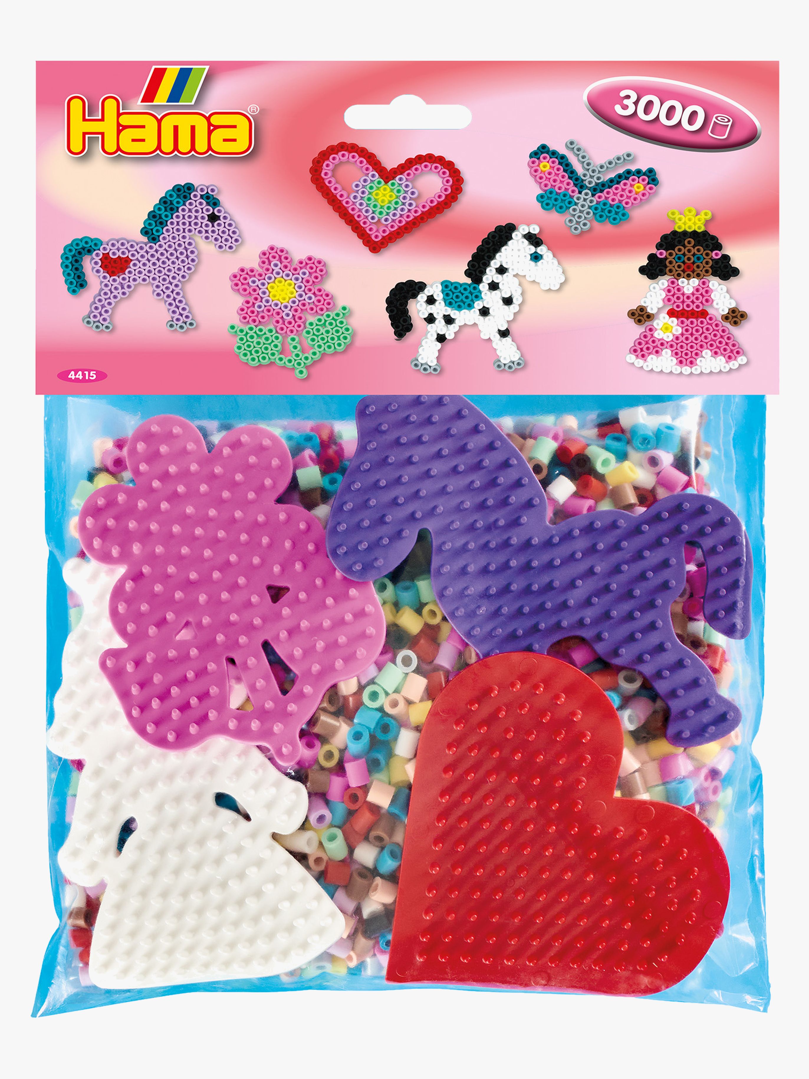 Hama Perlebrett og Perler 3000 Stk - Perler & Perlebrett - Plast