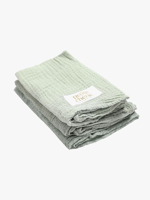 Petite Chérie Helseteppe 3-pack, Light Green