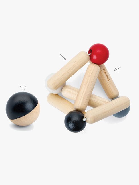 Plan Toys Triangle Clutching Motorisk Leke, High Contrast