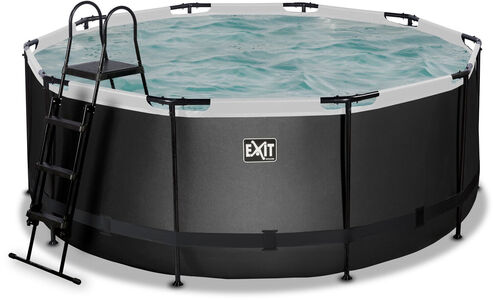 EXIT Svømmebasseng Filterpumpe 360x122 cm, Svart