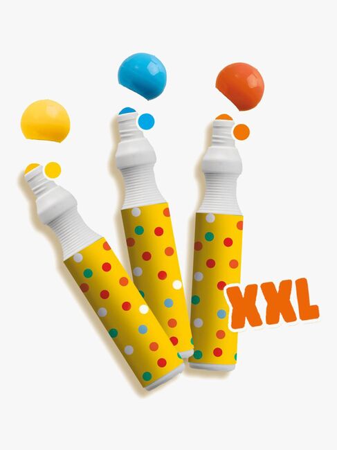 SES Creative Punktmarkeringspenner XXL 3-Pakk med Aktivitetskort