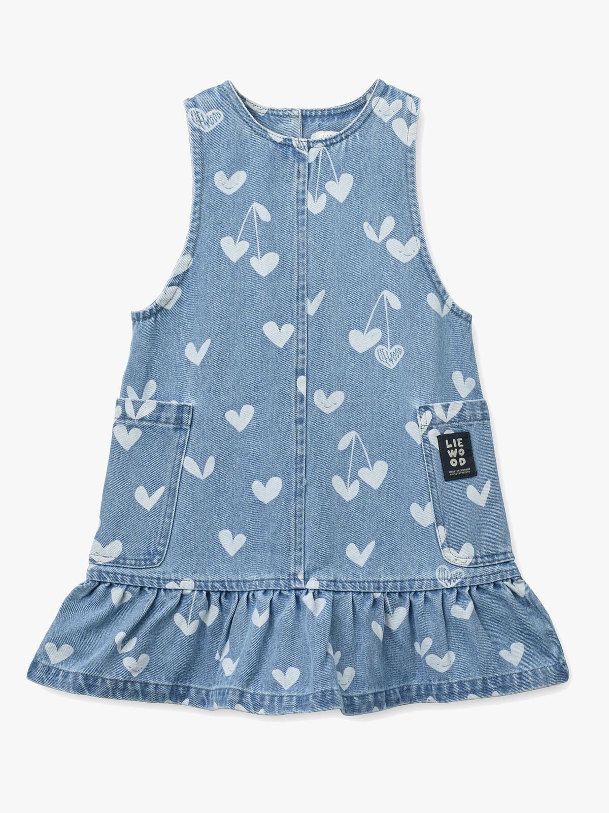 LIEWOOD Angelica Denimkjole, Sweetshearts/Light Blue Denim