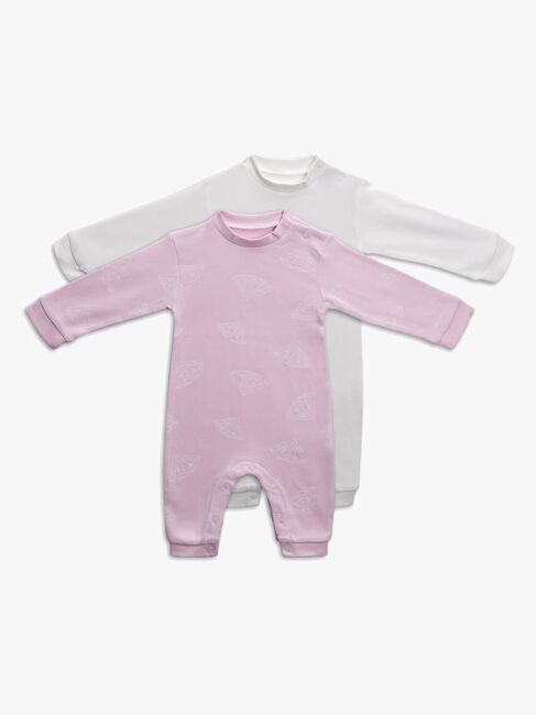 Tiny Treasure Maxime Jumpsuit 2-Pack, Chalk Pink