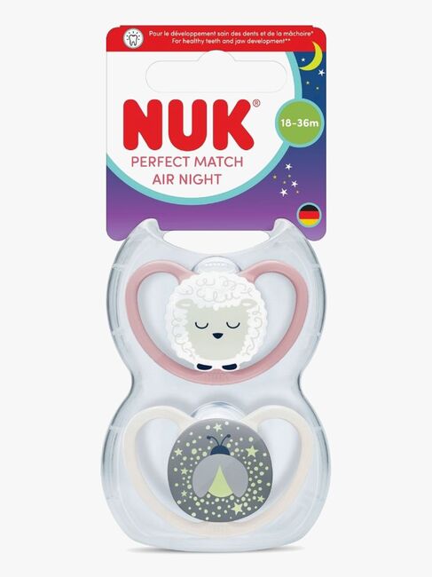 NUK Perfect Match Air Night Smokk 2-Pakk Str 3, Sheep