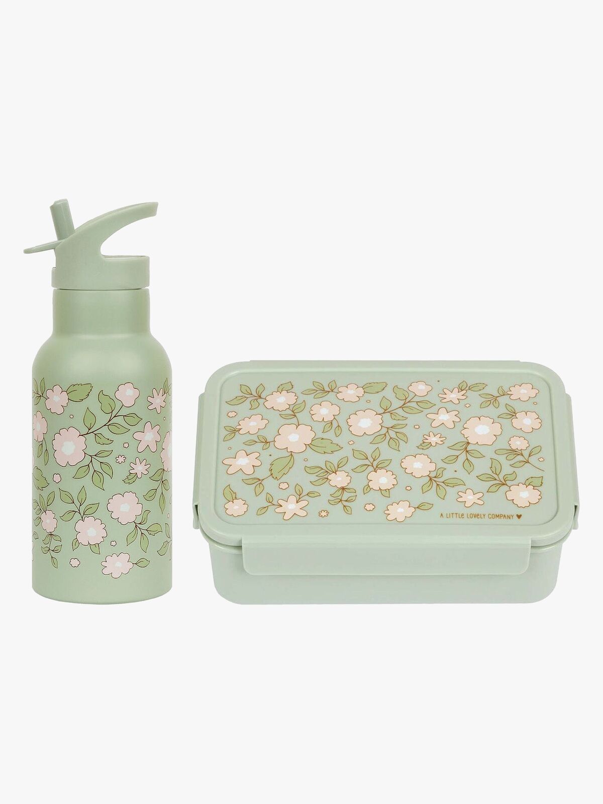 A Little Lovely Company Matboks & Flaske, Blossoms Sage