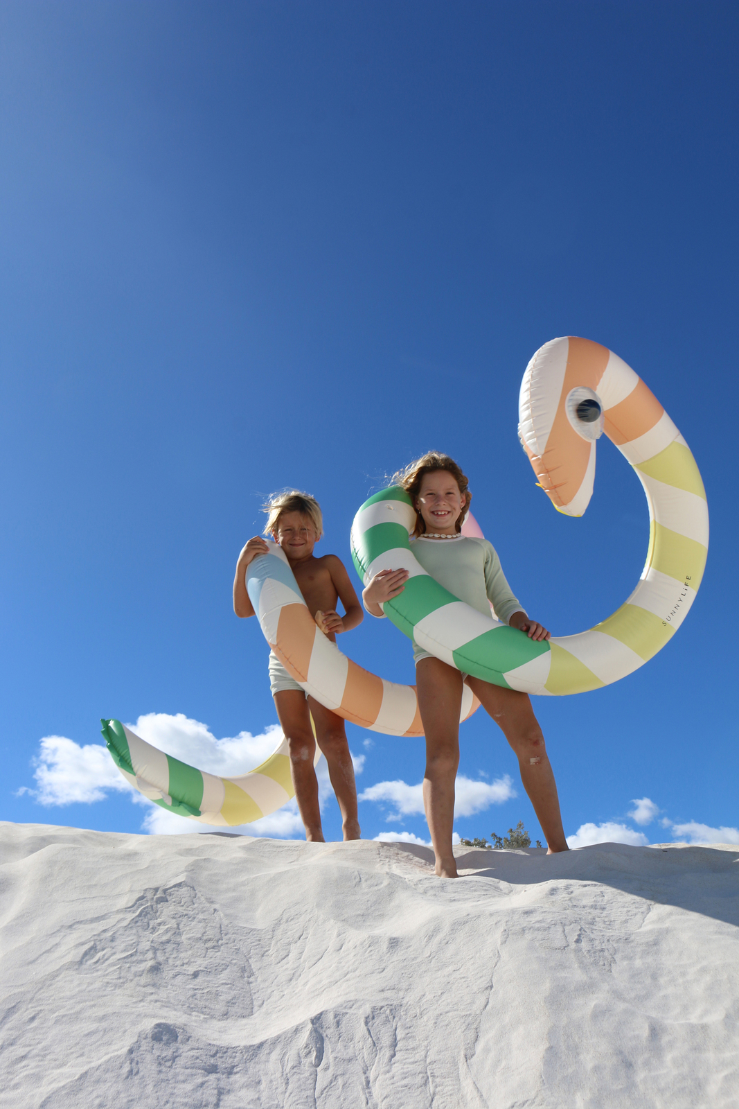 SUNNYLiFE  Stor Flyteleke, Poolside Sorbet Stripe