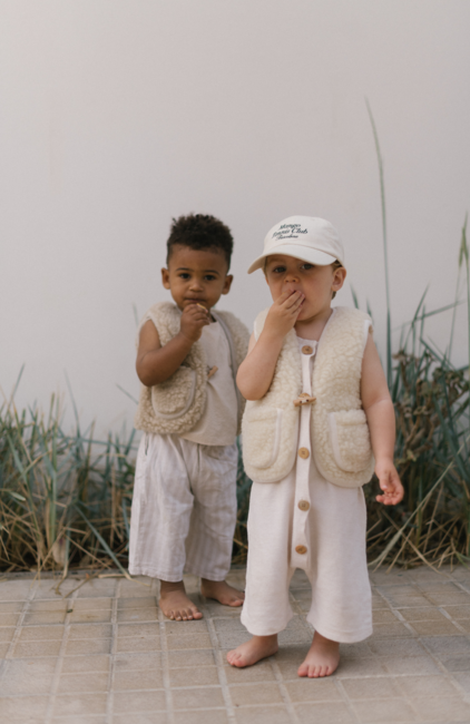 BINIBAMBA Merino Snuggle Vest, Milk