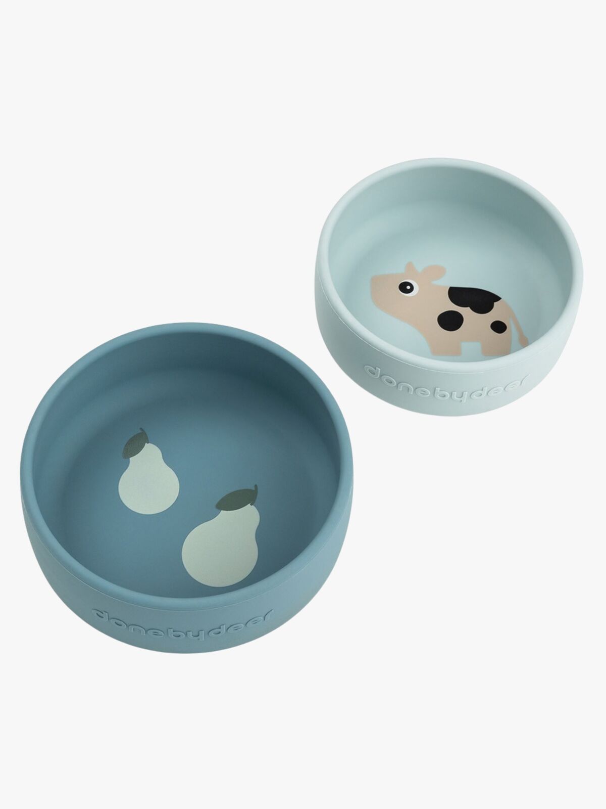 Done By Deer Dotti Silikon Skål 2-Pakk, Blue