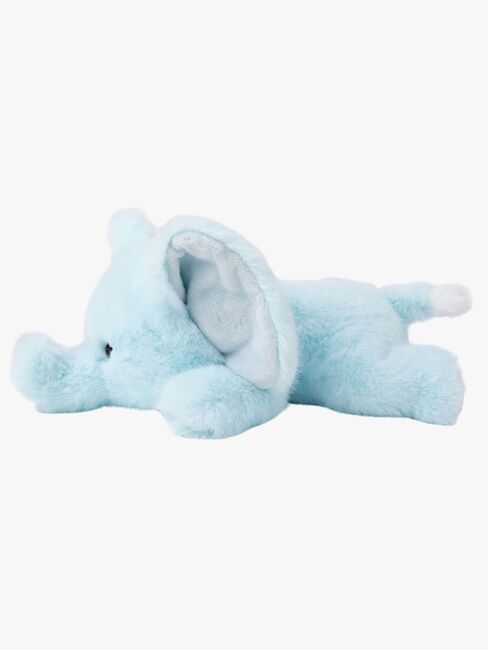 Teddykompaniet Kosedyr Liggende Elefant 34 cm, Lyseblå