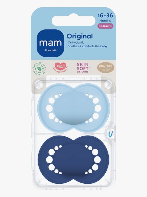 MAM Orginal Smokker 2-Pakk 16-36m, Blå