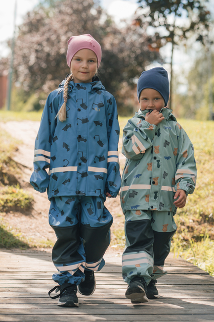 Lindberg Vattholma Regnsett, Grønn/Grå