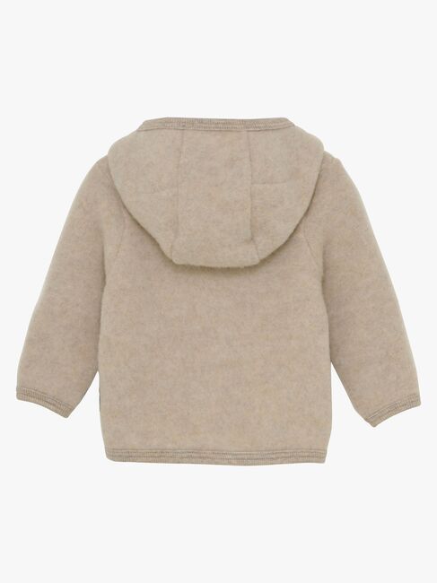 Huttelihut Ullfleecejakke Merinoull, Camel Melange