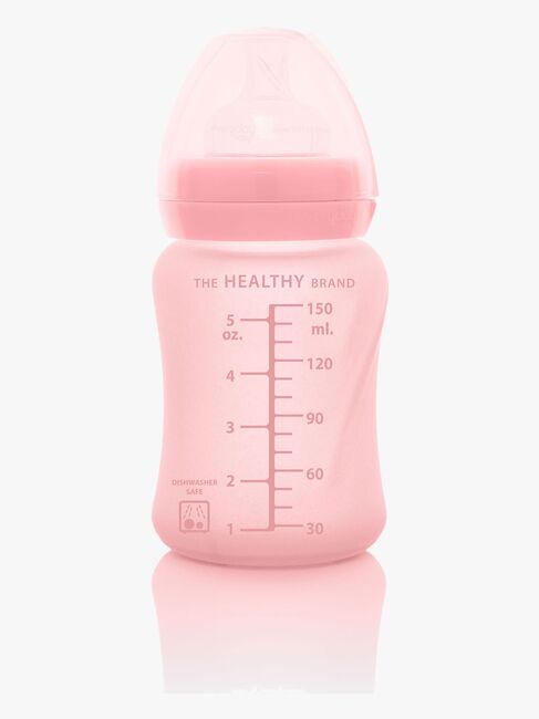 Everyday Baby Tåteflaske Glass 150 ml, Lyserosa