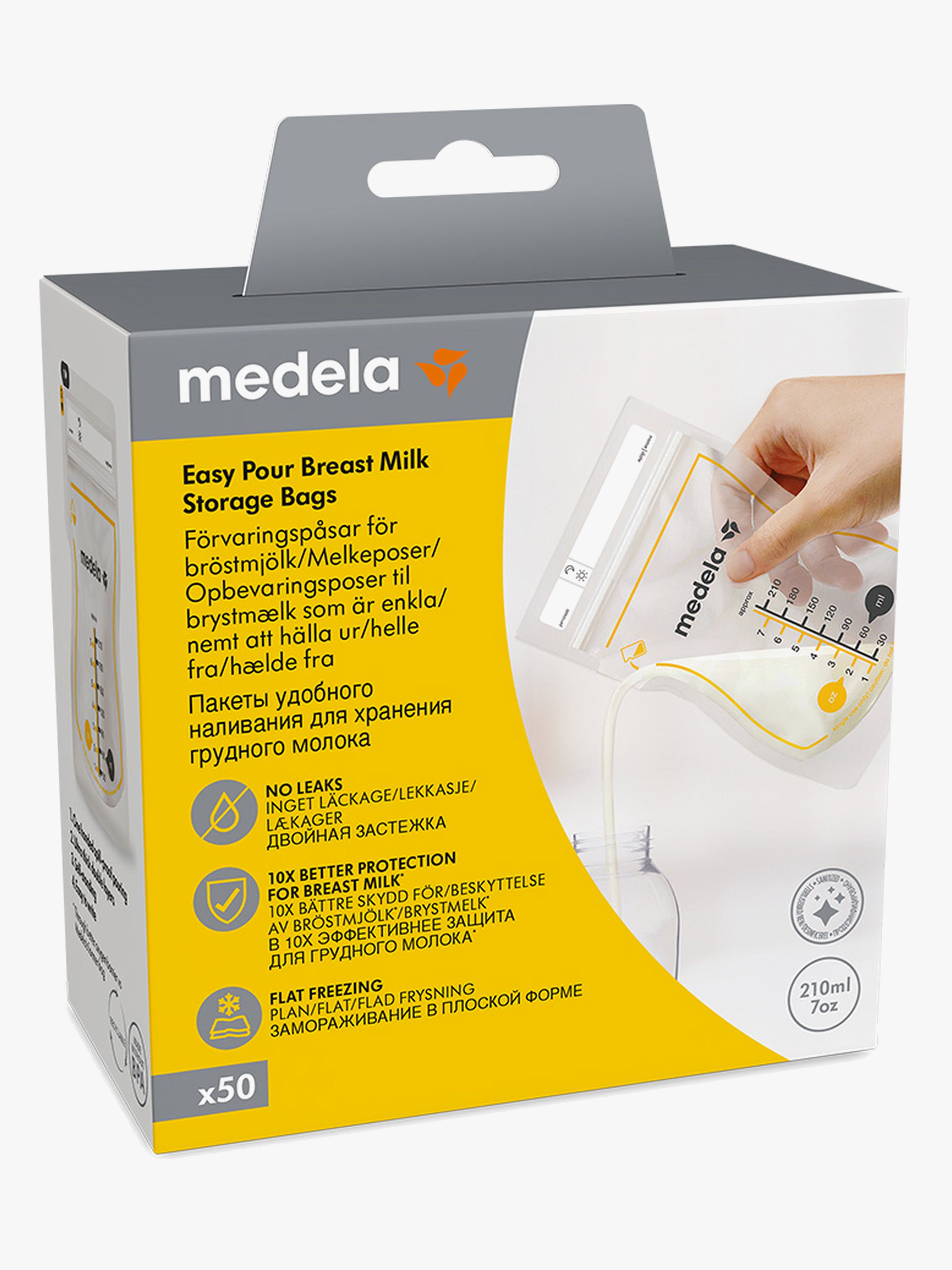 Medela Easy Pour Brystmelkpose 50-Pack - Brystpumper & Tilbehør - Plast