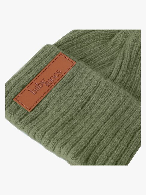 BabyMocs Strikket Lue, Olive